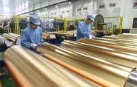 年产1.5万吨高精度特种电子铜箔扩建项目（二期II段）T列试生产